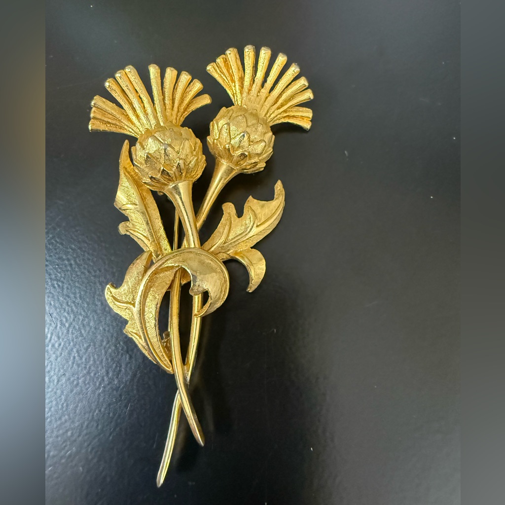 Vintage Signed Marcel Boucher Brooch 8215b Gold Plated Estate